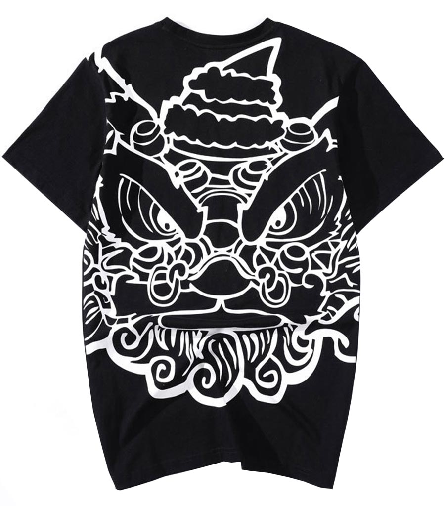 T-Shirt Dragon<br> Lion Imprimé