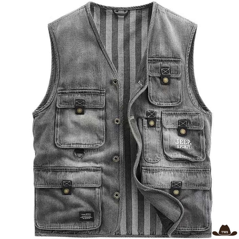 Veste de Cowboy Sans Manches Classic