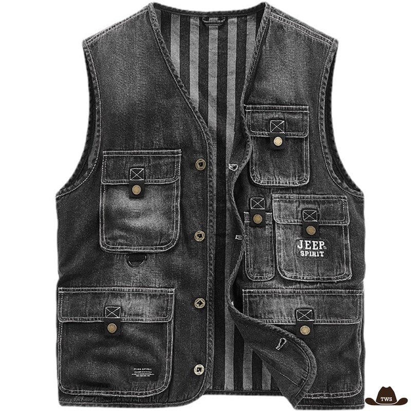 Veste de Cowboy Sans Manches Classic