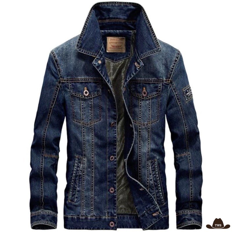 Veste en Jean Western Homme